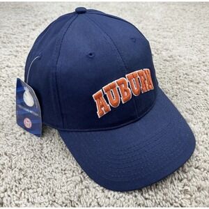 Auburn Tigers Hat Men's Strapback Blue/Orange NCAA 3D Logo War Eagle Cap NWT‎